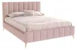 Čalouněná postel FRASCA 180x200 Růžová Boucle