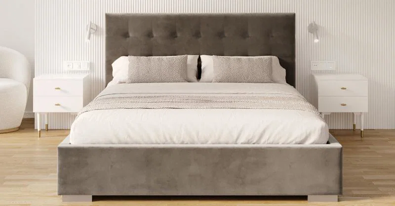 Čalouněná postel LUCERNA 180x200 Grafit Trinity s úložným prostorem kovový rošt