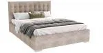 Čalouněná postel LUCERNA 90x200 Béžová Paris s úložným prostorem kovový rošt