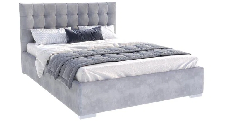 Čalouněná postel LUCERNA 160x200 Ocelová Paris s úložným prostorem kovový rošt