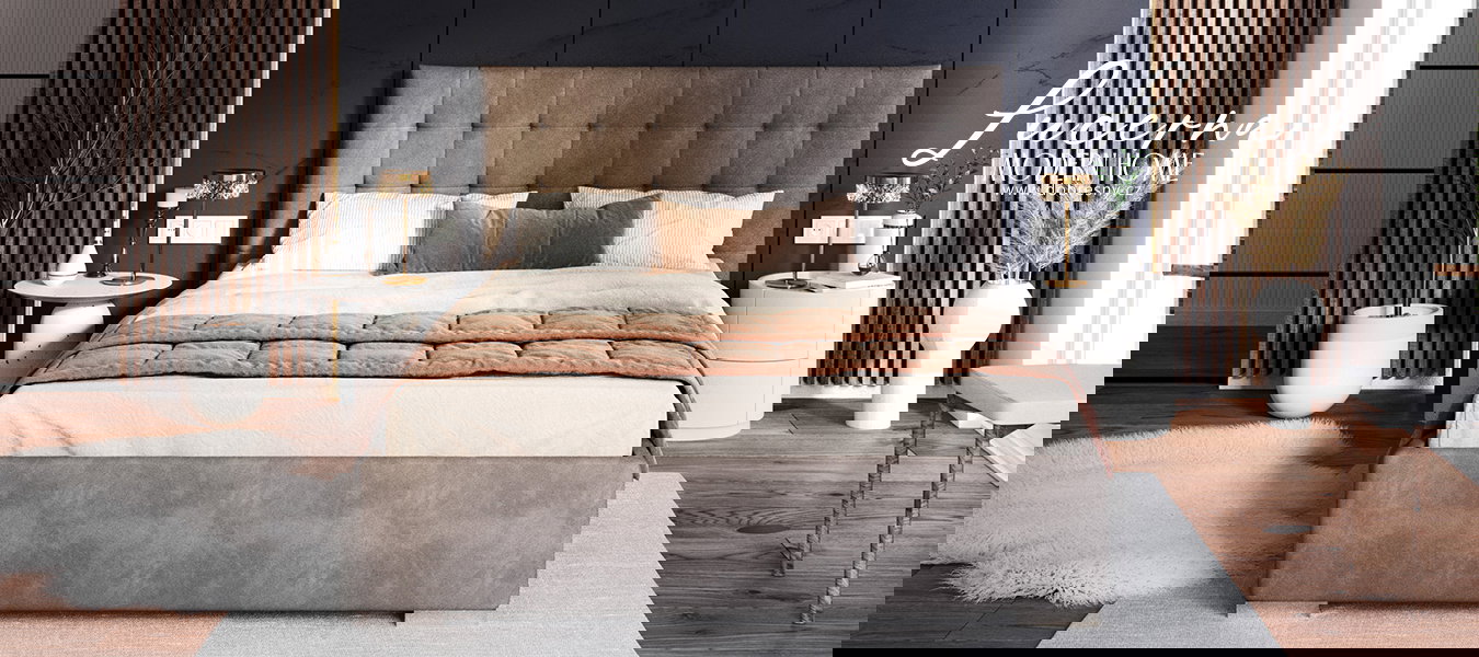 Čalúnená posteľ LUCERNA 160x200 Tmavo Sivá Paris s úložným priestorom kovový rošt