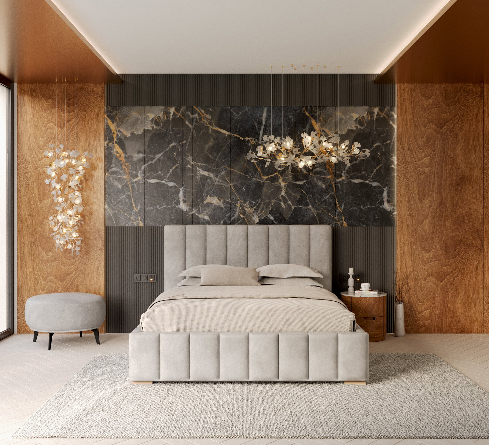 Čalúnená posteľ AUSTIN 90x200 cm sivá Trinity s úložným priestorom kovový rošt