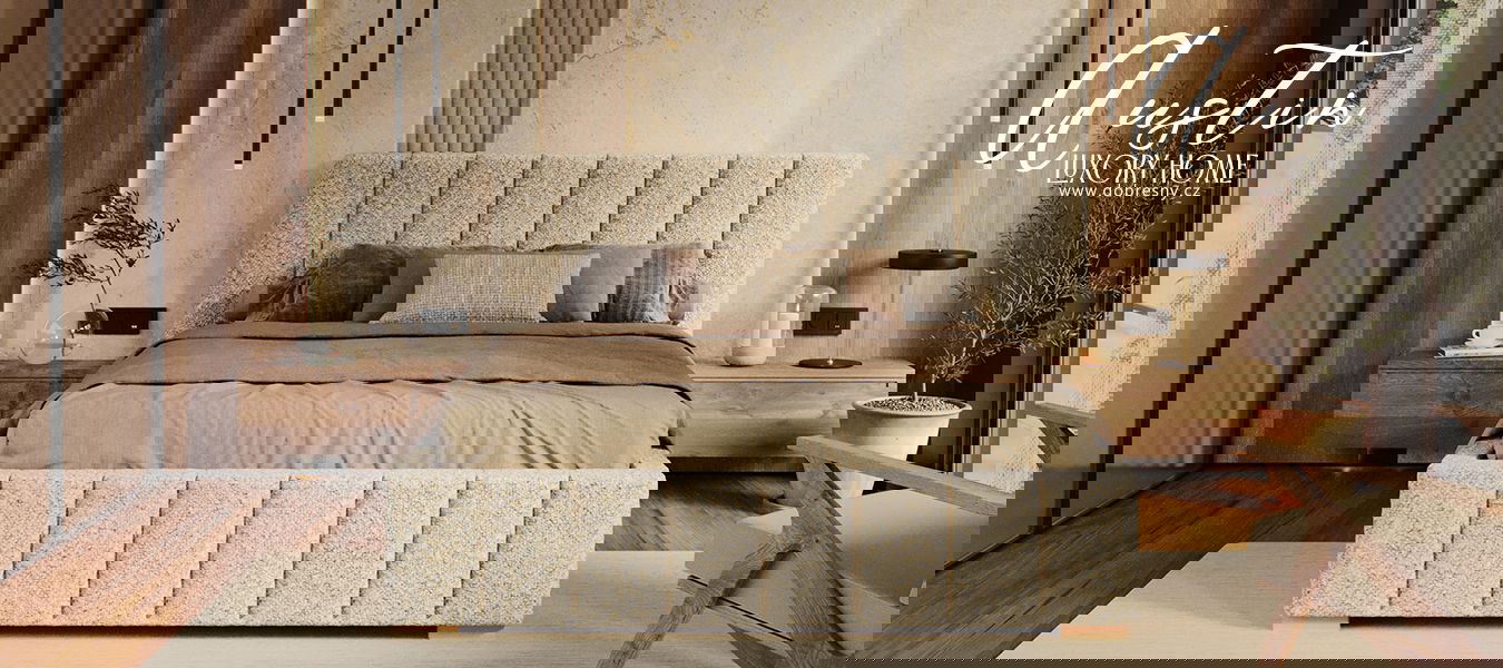 Čalúnená posteľ AUSTIN 90x200 cm Krémová Boucle s úložným priestorom kovový rošt