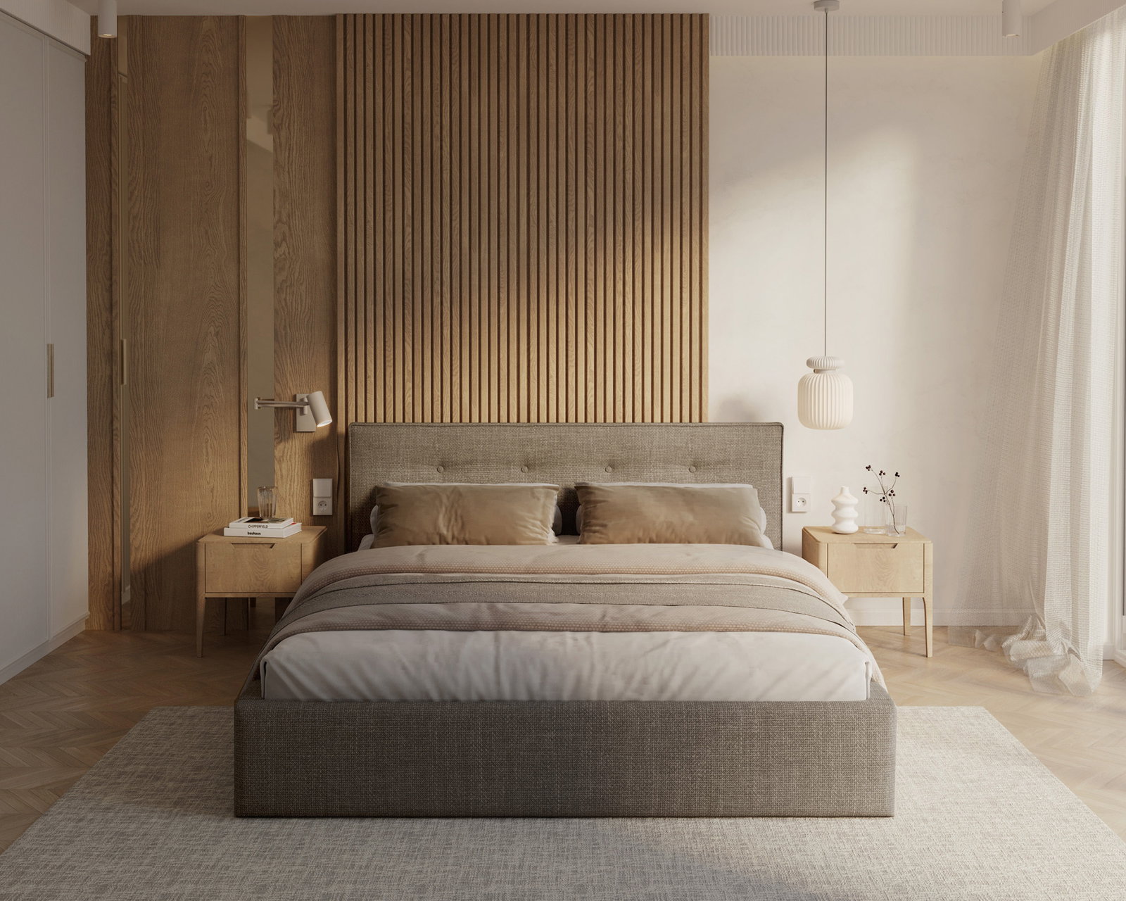 Čalúnená posteľ TULSA 160x200 so zdvižným roštom béžová