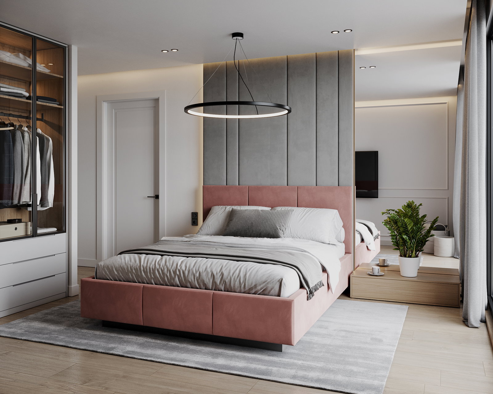 Čalúnená posteľ AVEIRO 160x200 s kovovým zdvižným roštom SALMON