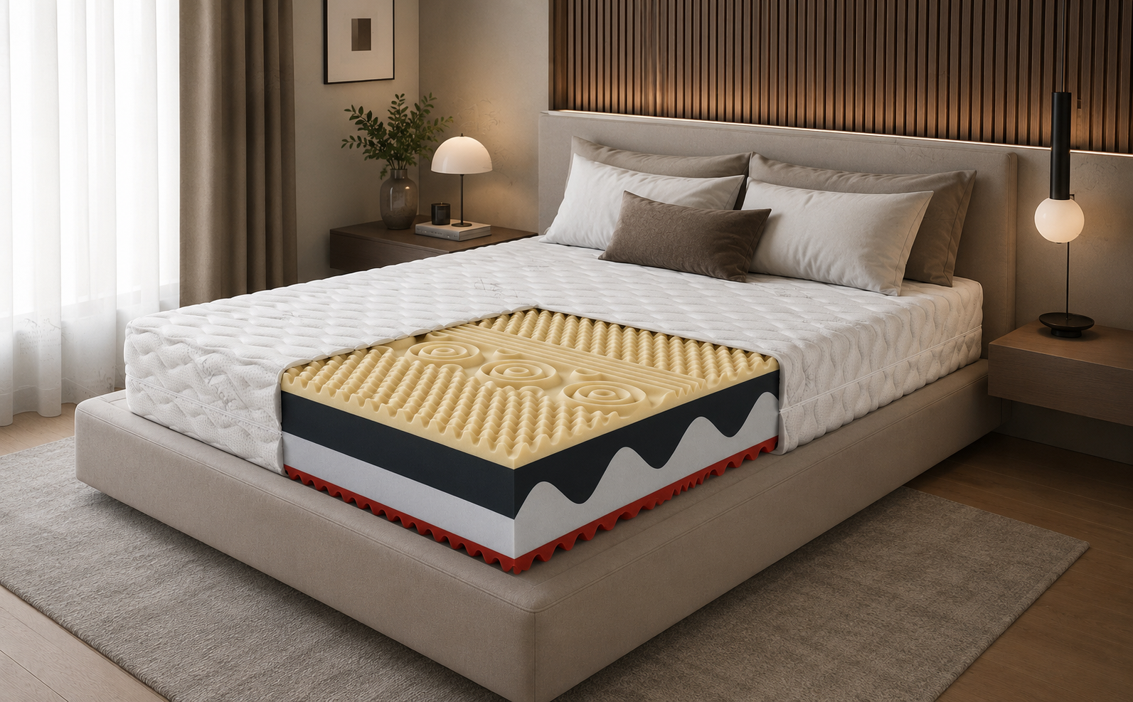 Penový matrac DONNA SILVERCARE 120x200 cm 29 cm
