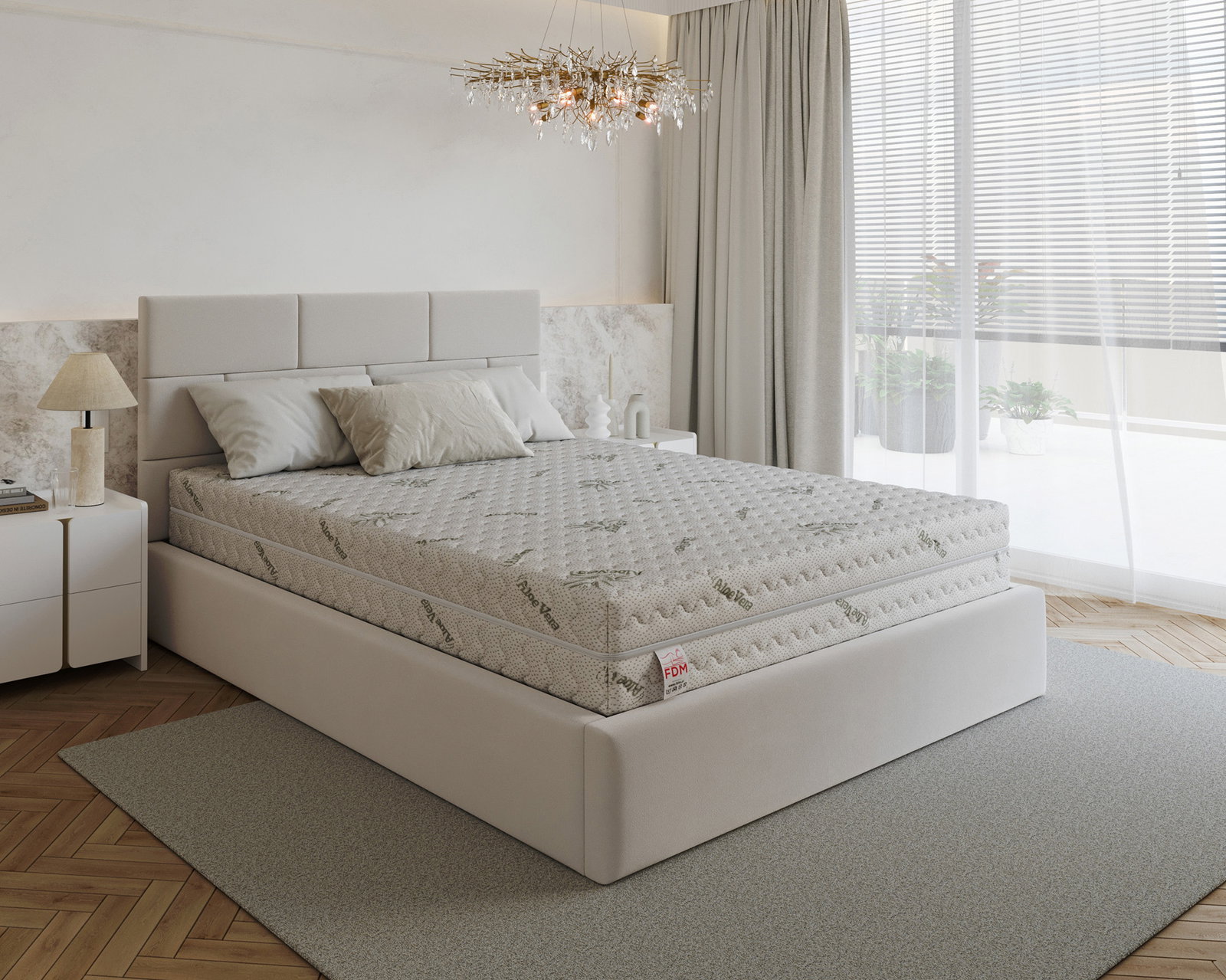 Penový matrac BALANCE ALOE VERA 140x200 cm 20 cm