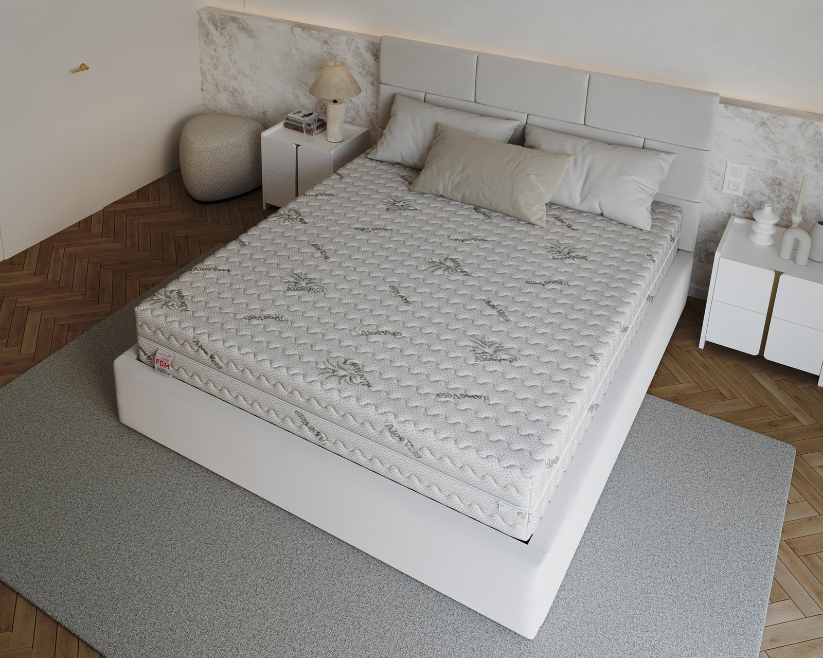 Penový matrac BALANCE ALOE VERA 160x200 cm 20 cm