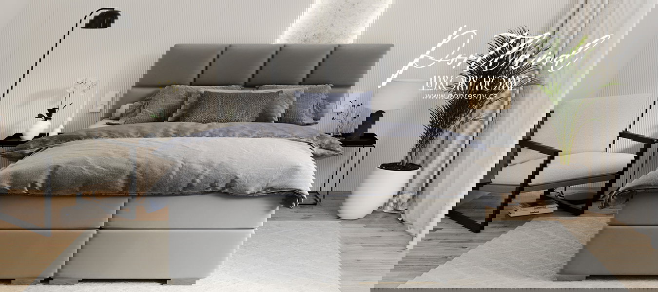 Čalúnená posteľ 160x200 cm PORTLAND Sivá Paris