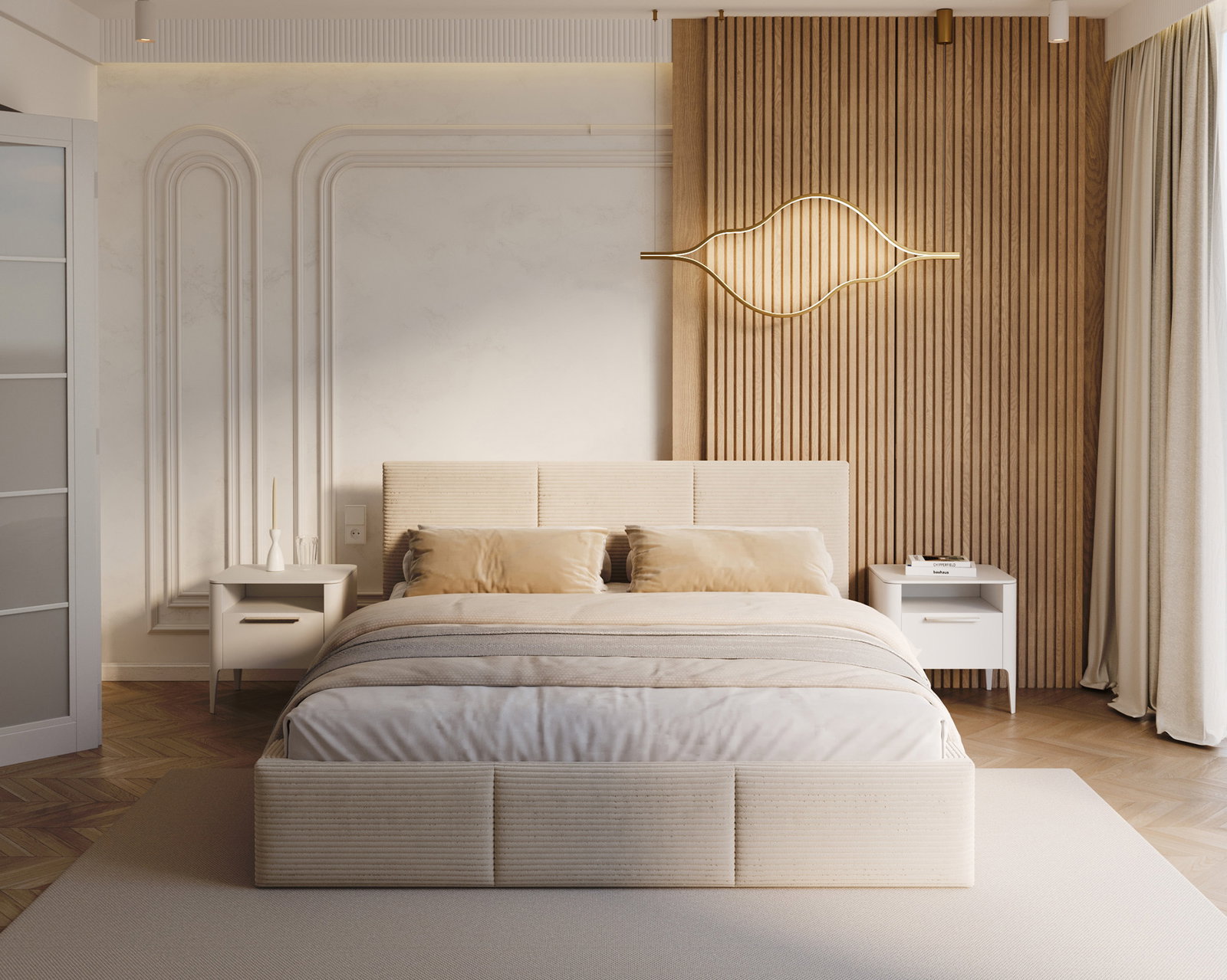 Čalúnená posteľ FRESIA 90x200 s kovovým zdvižným roštom KRÉM SZTRUKS