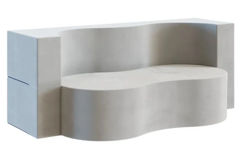 Rozkládací pohovka TWIST ŠEDÁ TRINITY 120x200cm