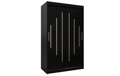 Šatní skříň s posuvnými dveřmi YORK - 120x200cm Černá