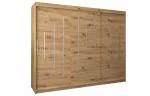 Šatní skříň s posuvnými dveřmi YORK - 250x200cm -Dub Artisan-