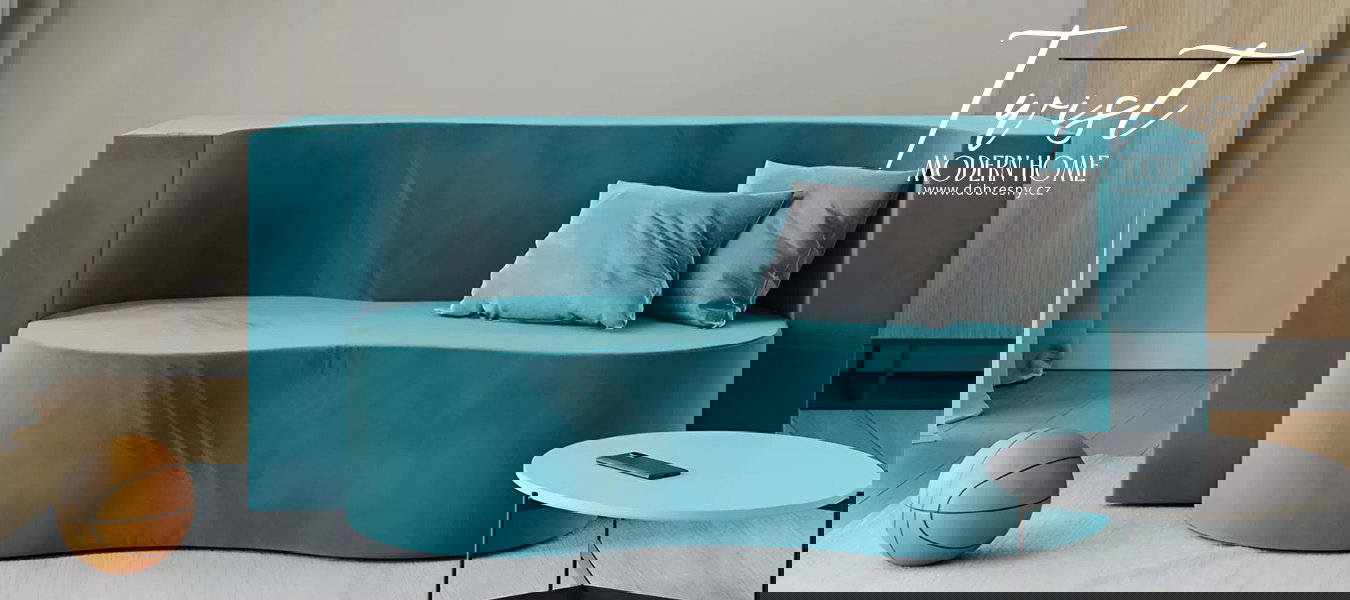 Rozkladacia pohovka TWIST TYRKYSOVÁ TRINITY 120x200cm