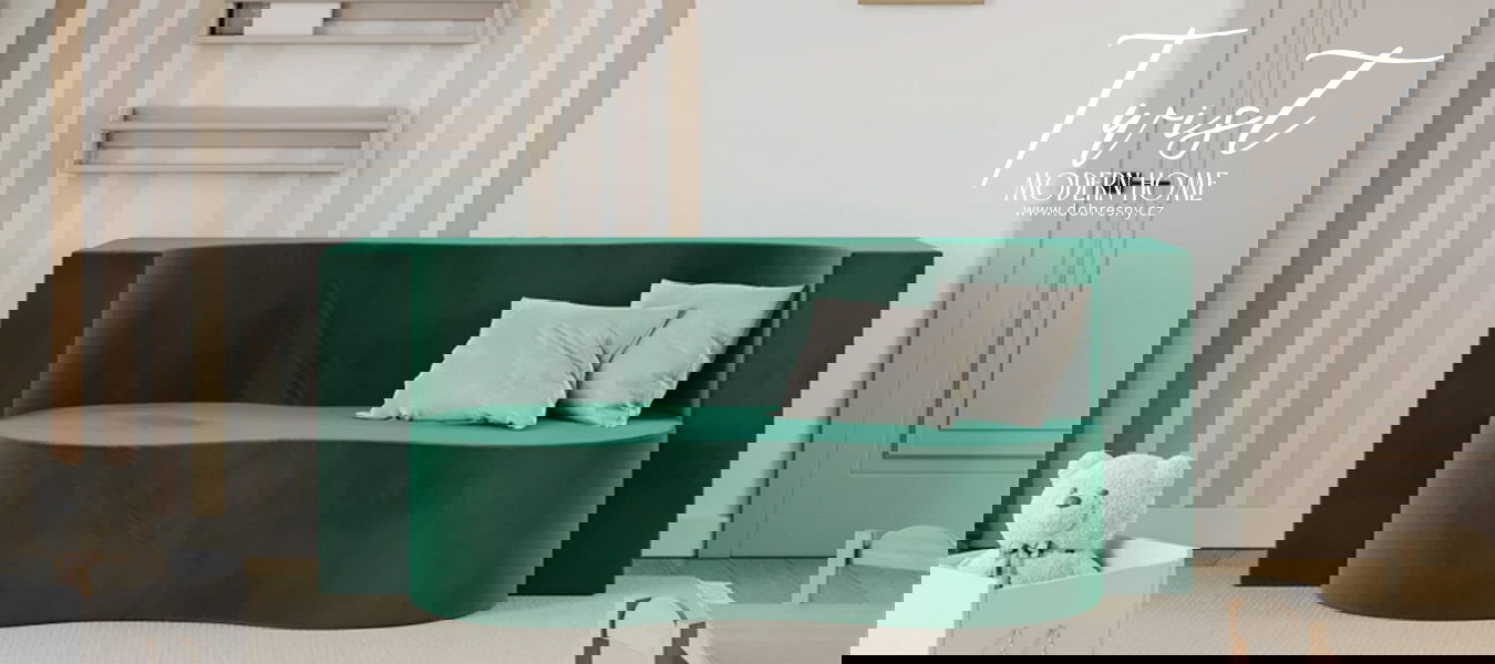 Rozkladacia pohovka TWIST ZELENÁ TRINITY 120x200cm