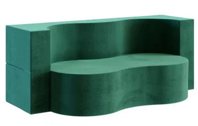 Rozkládací pohovka TWIST ZELENÁ TRINITY 120x200cm