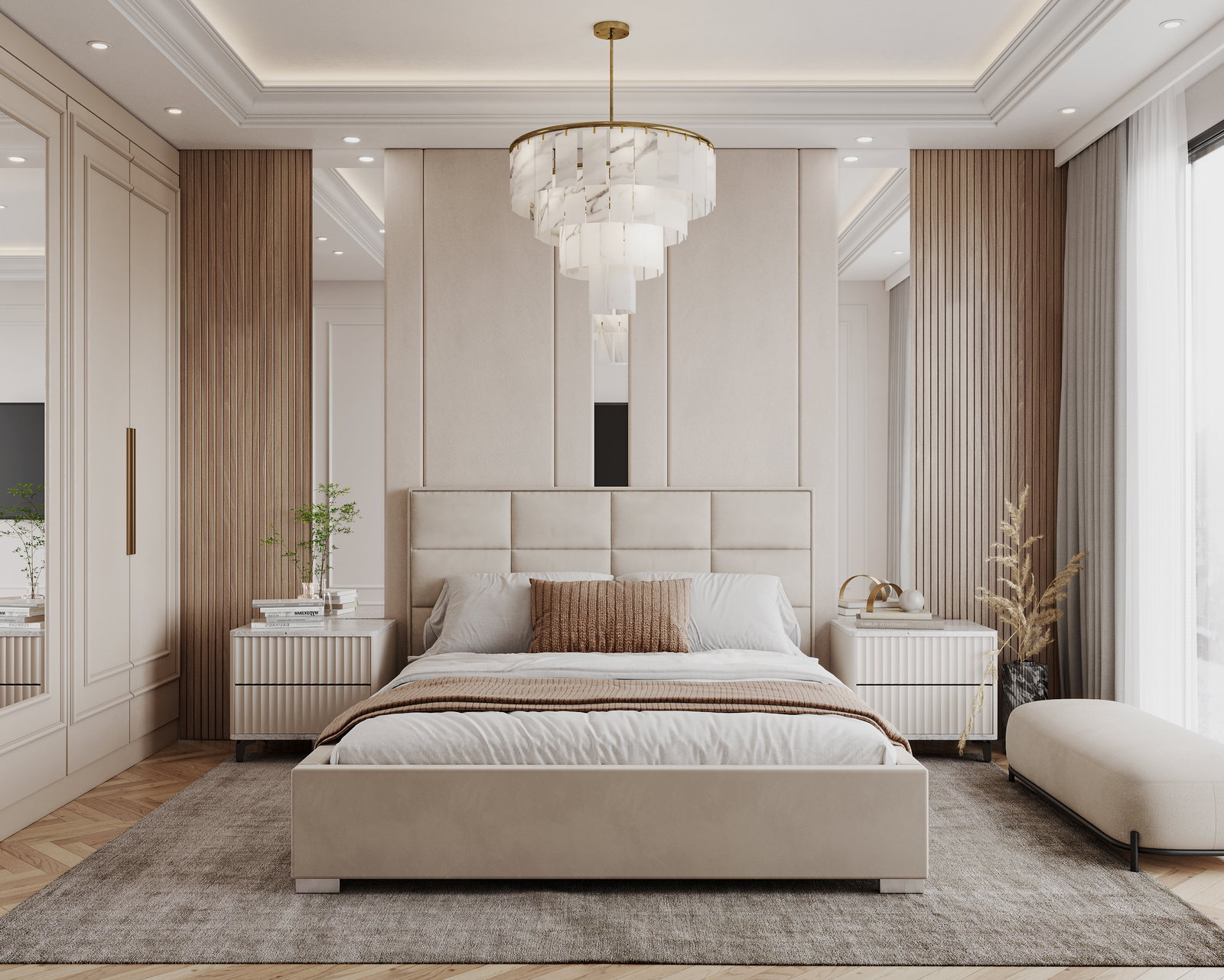 Čalúnená posteľ APOLLO 140x200 Krémová Paris s úložným priestorom kovový rošt