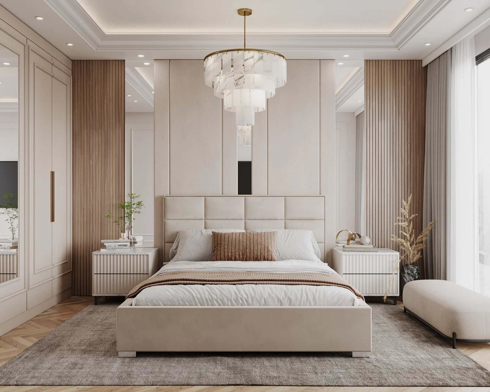 Čalouněná postel APOLLO 140x200 Krémová Paris s úložným prostorem kovový rošt
