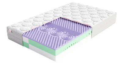 Pěnová matrace AVELLINO NANO JERSEY BORDER VISCO 200x200 cm 27 cm