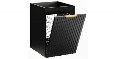 Koupelnová skříňka s košem na prádlo ADEL BLACK 40 cm