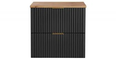 Koupelnová skříňka ADEL BLACK 60 cm + deska