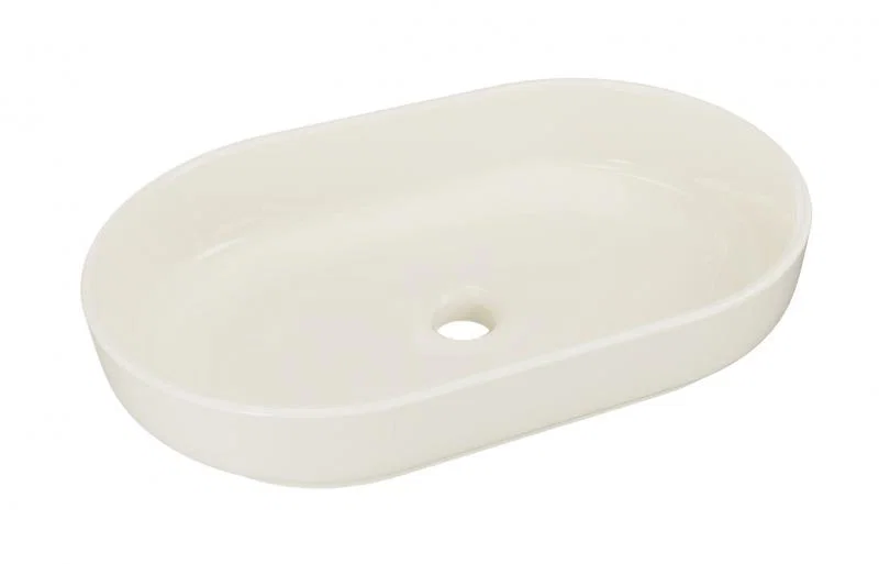 Keramické umyvadlo RIVER na desku, 55 cm, barva slonová kost
