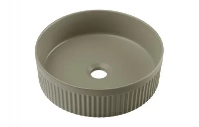 Keramické umyvadlo BEYOND 2 na desku, 36 cm, olivově zelený matný povrch