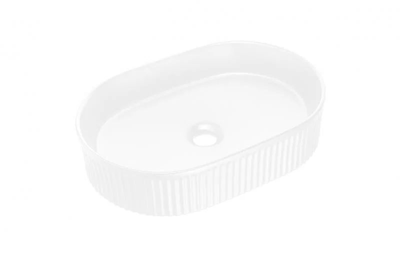 Keramické umyvadlo BEYOND 5 na desku, 48 cm, bílý matný povrch