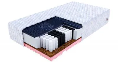 Taštičková matrace GINASO MAX SILVERCARE 140x200cm s KOKOSEM 28 cm