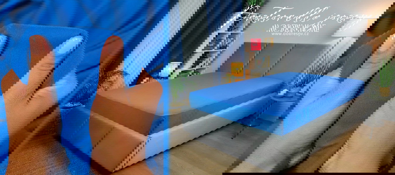 Plachta JERSEY s gumou 200x220 cm MODRÁ