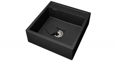 Granitový dřez FARMÁŘSKÝ černý 60 x 63 x 21cm