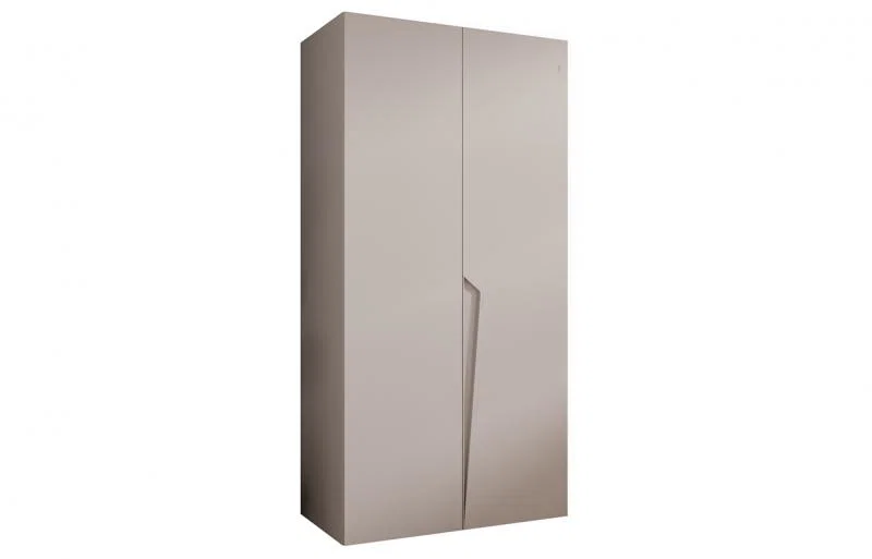 Šatní skříň PIANO 1, 100x52x202 cm | Kašmírová / kašmírové úchyty