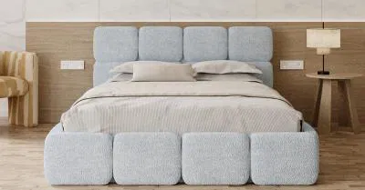 Čalouněná postel DELICATO 160x200 cm Tyrkysová Cleo s úložným prostorem kovový rošt