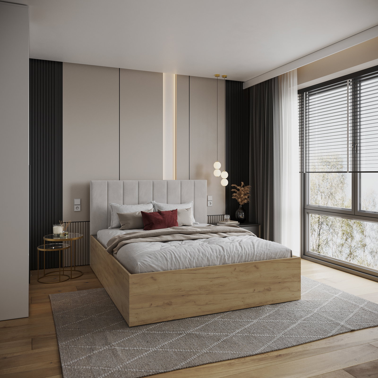 Čalúnená posteľ GRENADA 120x200 cm so zdvižným roštom biela