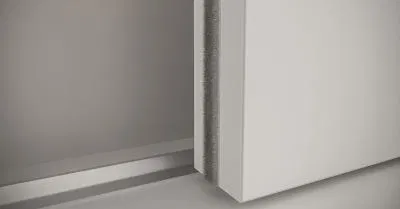 Protiprachový kartáč pro 3D šatní skříně - Bílá