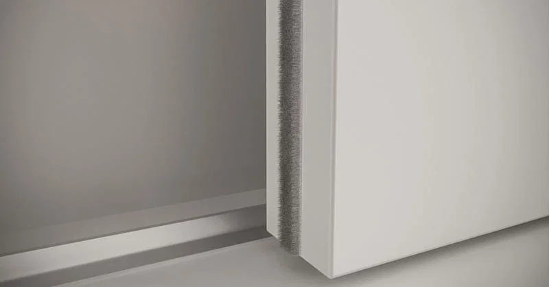 Protiprachový kartáč pro 3D šatní skříně - Černá