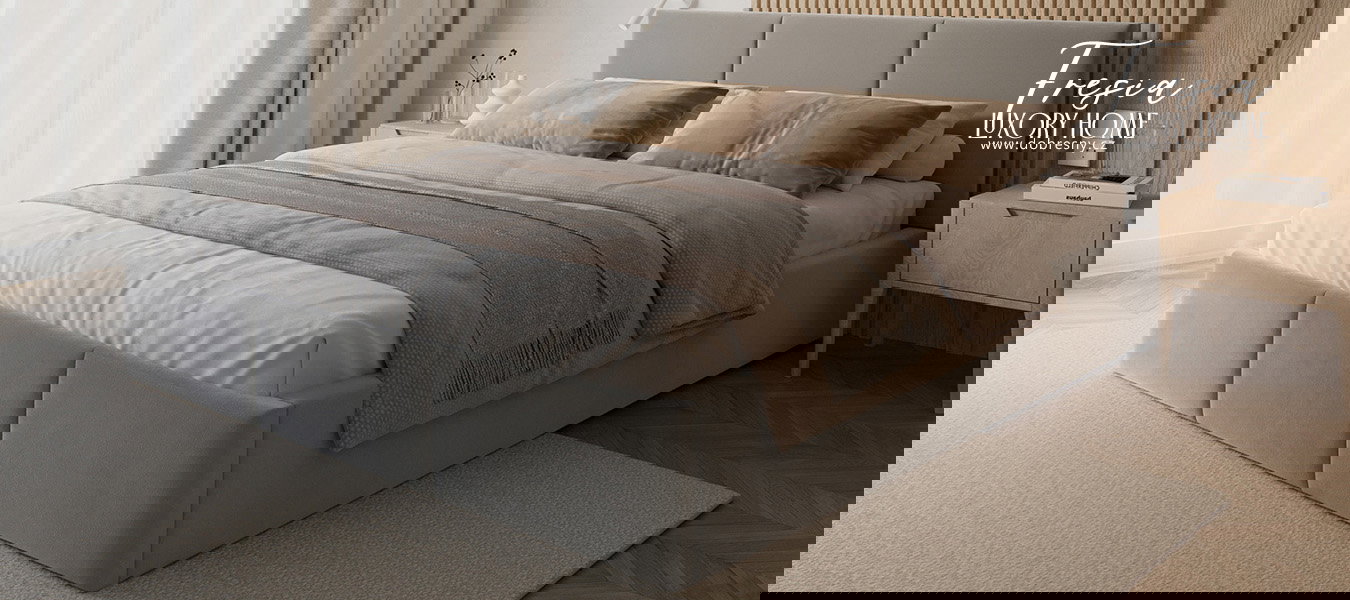 Čalúnená posteľ FRESIA 90x200cm Svetlo sivá Paris s úložným priestorom kovový rošt