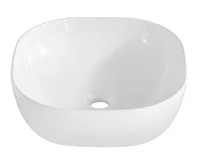 Keramické umyvadlo SMILE, bílá, 41 cm