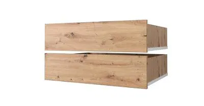 Sada zásuvek 2ks - Do šatních skříní s posuvnými dveřmi 100cm | Dub Artisan