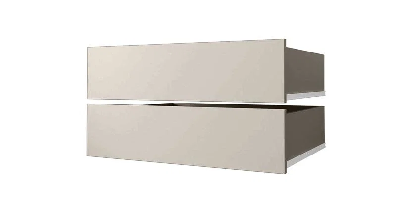 Sada zásuvek 2ks - Do šatních skříní s posuvnými dveřmi 120-200cm | Kašmír