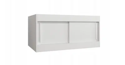 Nástavec na šatní skříň 100cm -Bílá / Bílá