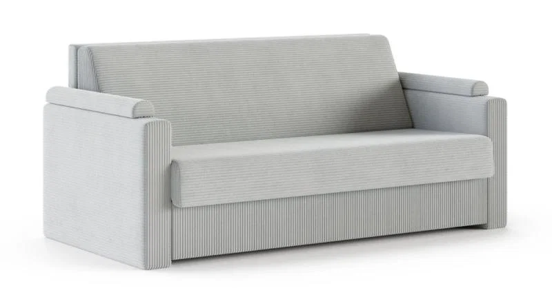 Rozkládací pohovka VIBO ŠEDÁ SZTRUKS 140x198cm