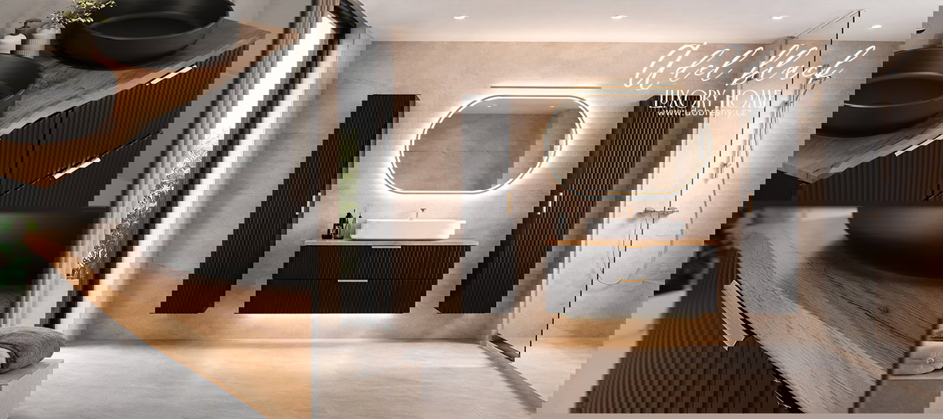 Kúpeľňová zostava ADEL BLACK NATURE MAGIC 60cm