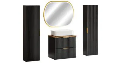 Koupelnová sestava ADEL BLACK NATURE MAGIC 60cm