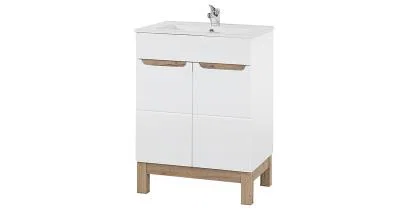 Koupelnová skříňka BALI WHITE 60cm s umyvadlem