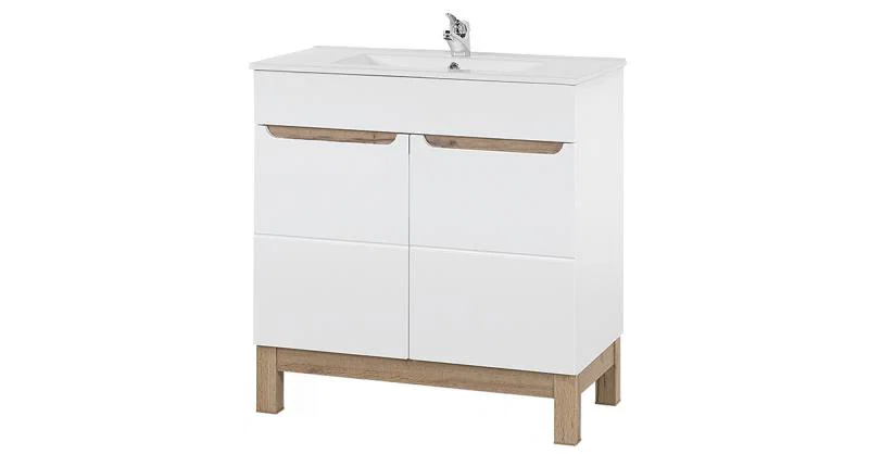 Koupelnová skříňka BALI WHITE 80cm s umyvadlem