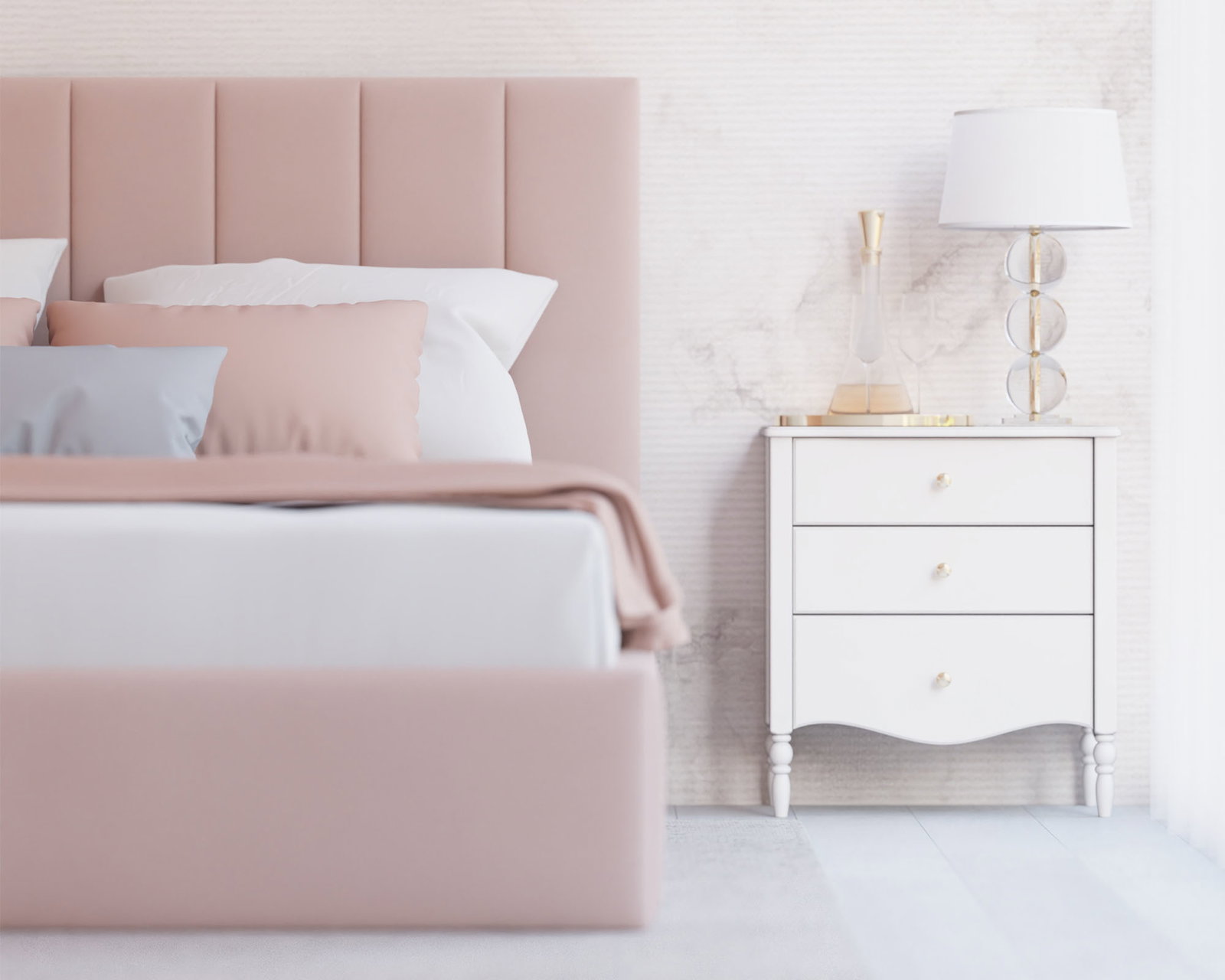 Čalúnená posteľ COLORADO 200x200 s kovovým zdvižným roštom RŮŽOVÁ