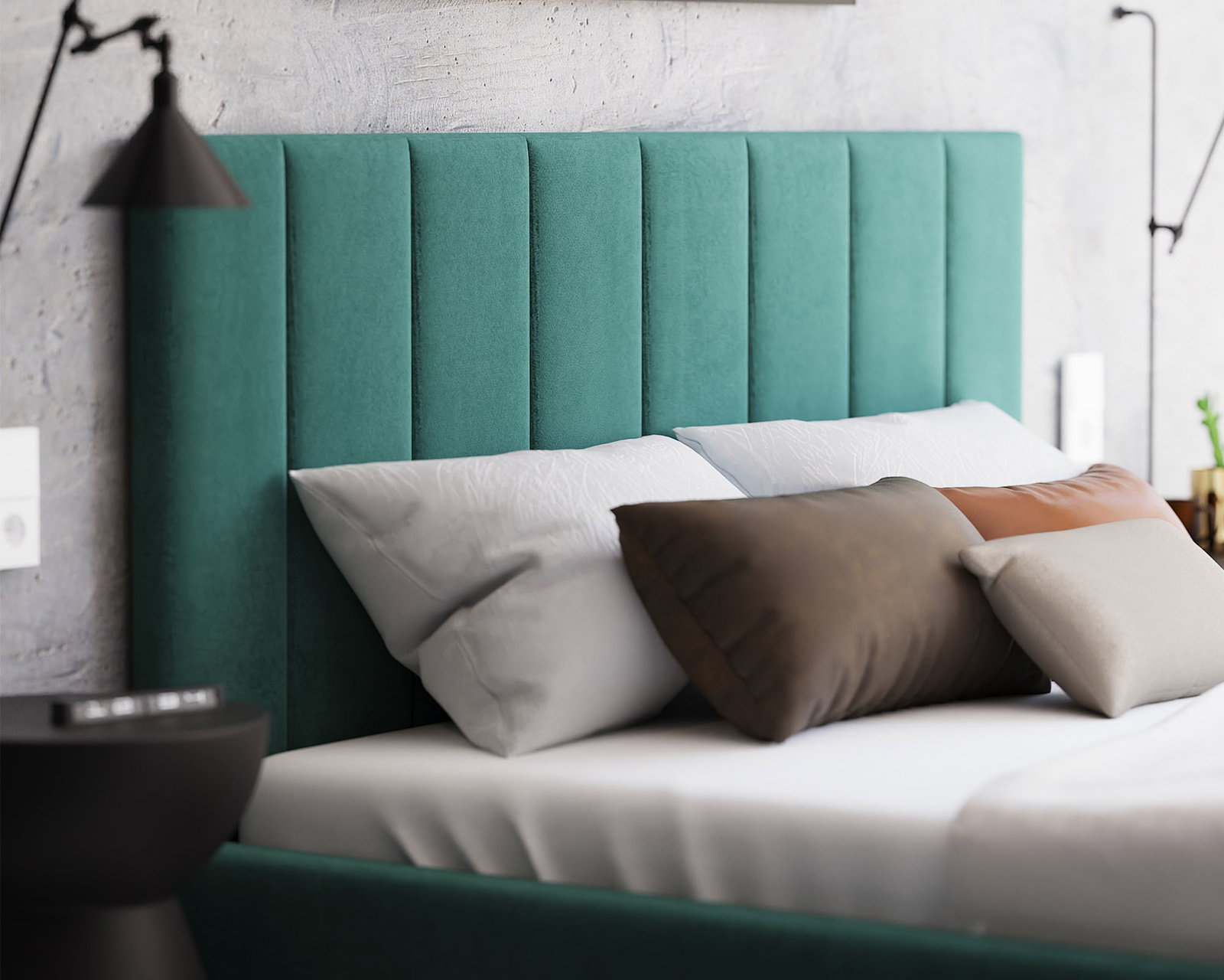 Čalúnená posteľ COLORADO 200x200 s kovovým zdvižným roštom TYRKYSOVÁ TRINITY