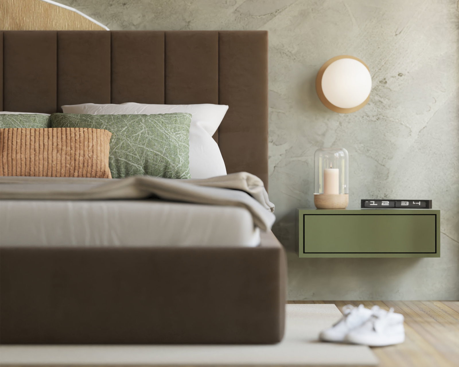 Čalúnená posteľ COLORADO 200x200 s kovovým zdvižným roštom HNEDÁ TRINITY