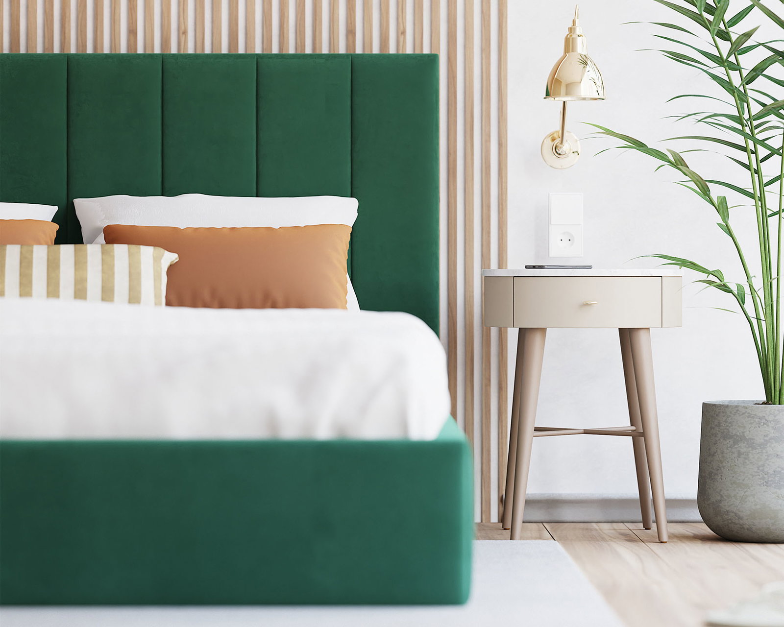 Čalúnená posteľ COLORADO 200x200 s kovovým zdvižným roštom ZELENÁ TRINITY